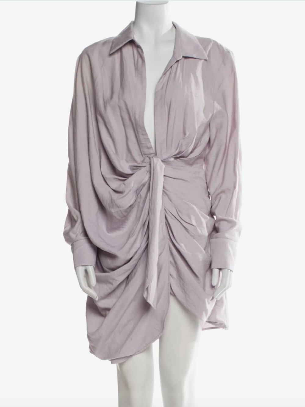 Jacquemus Cowl Neck Dress in Lilac